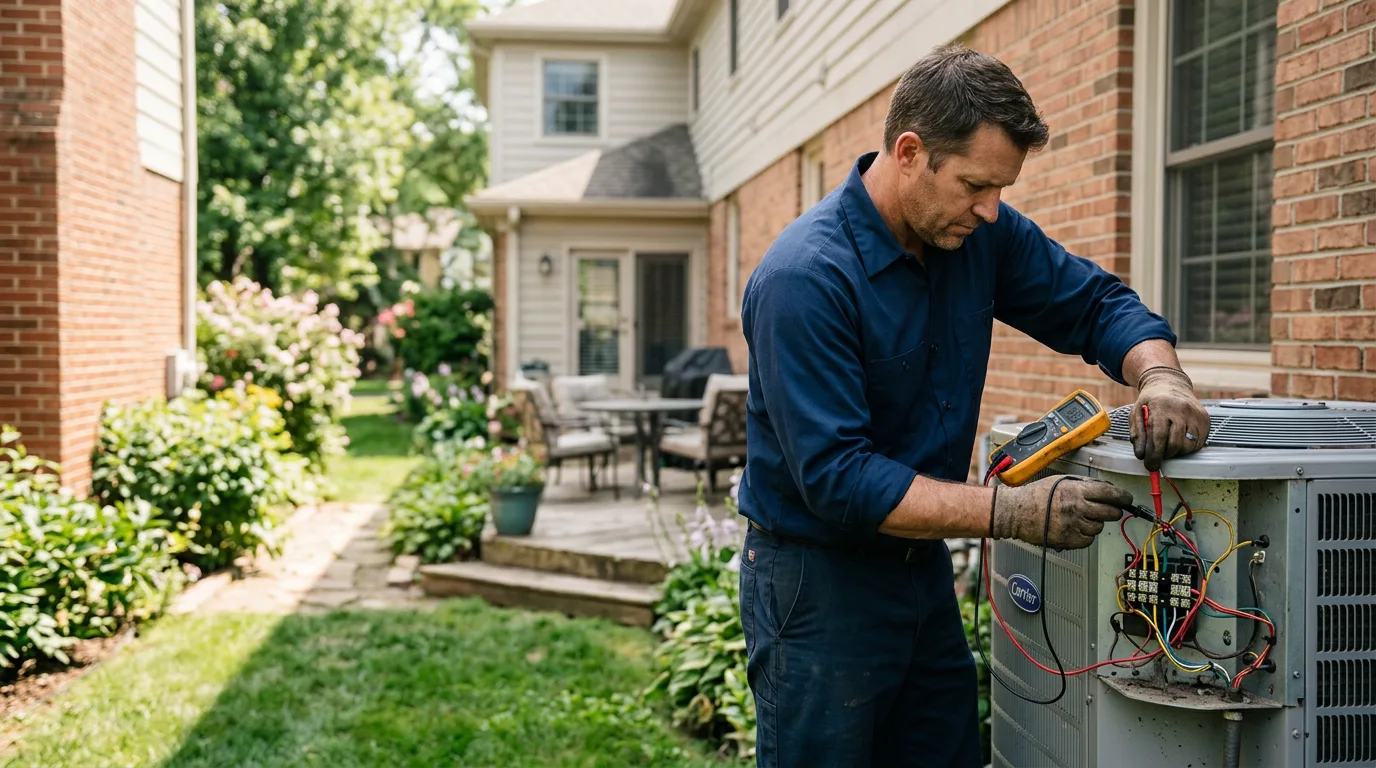 HVAC technician working near Saint Marys, PA